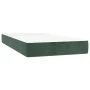 Box spring bed with mattress and LED dark green velvet 90x200 cm by , Beds and slatted bases - Ref: Foro24-3139484, Price: 37...