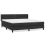 Boxspringbett mit schwarzer Kunstledermatratze 180x200 cm von , Betten und Lattenroste - Ref: Foro24-3130733, Preis: 549,56 €...