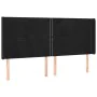 Headboard with black velvet ears 183x16x118/128 cm by , Headboards and footboards - Ref: Foro24-3119502, Price: 153,27 €, Dis...