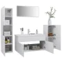 Juego de muebles de baño madera de ingeniería blanco de , Muebles de baño - Ref: Foro24-3071378, Precio: 407,65 €, Descuento: %