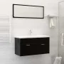 Recessed sink with white ceramic faucet 91x39x18 cm by , Sinks - Ref: Foro24-148626, Price: 260,42 €, Discount: %