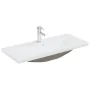 Recessed sink with white ceramic faucet 91x39x18 cm by , Sinks - Ref: Foro24-148626, Price: 260,42 €, Discount: %