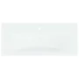 Recessed sink with white ceramic faucet 91x39x18 cm by , Sinks - Ref: Foro24-148626, Price: 260,42 €, Discount: %