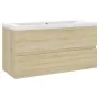 Sonoma oak engineered wood vanity unit with sink by , bathroom vanities - Ref: Foro24-3071561, Price: 228,97 €, Discount: %