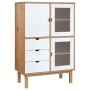 OTTA sideboard solid pine wood brown and white 85x43x125 cm by , Sideboards - Ref: Foro24-351308, Price: 253,79 €, Discount: %