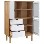 OTTA sideboard solid pine wood brown and white 85x43x125 cm by , Sideboards - Ref: Foro24-351308, Price: 253,79 €, Discount: %