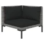 Garden sofas 11 pieces and cushions dark gray synthetic rattan by , Garden sets - Ref: Foro24-3099887, Price: 838,80 €, Disco...