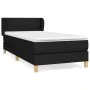 Box spring bed with black fabric mattress 90x200 cm by , Beds and slatted bases - Ref: Foro24-3126775, Price: 317,76 €, Disco...