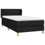 Box spring bed with black fabric mattress 90x200 cm by , Beds and slatted bases - Ref: Foro24-3126775, Price: 317,76 €, Disco...