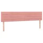 Headboards 2 units in pink velvet 90x5x78/88 cm by , Headboards and footboards - Ref: Foro24-346185, Price: 61,56 €, Discount: %