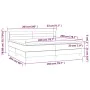 Box spring bed with pink velvet mattress 200x200 cm by , Beds and slatted bases - Ref: Foro24-3127576, Price: 552,40 €, Disco...