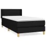 Box spring bed with black fabric mattress 90x200 cm by , Beds and slatted bases - Ref: Foro24-3130243, Price: 272,02 €, Disco...