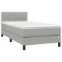 Box spring bed with light gray fabric mattress 80x200 cm by , Beds and slatted bases - Ref: Foro24-3140009, Price: 264,09 €, ...