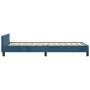 Dark blue velvet bed frame with headboard 90x190 cm by , Beds and slatted bases - Ref: Foro24-3125792, Price: 156,30 €, Disco...