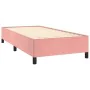 Box spring bed with pink velvet mattress 100x200 cm by , Beds and slatted bases - Ref: Foro24-3132728, Price: 368,15 €, Disco...