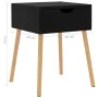 Glossy black engineered wood bedside table 40x40x56 cm by vidaXL, Nightstands - Ref: Foro24-326809, Price: 52,19 €, Discount: %