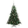 Artificial Christmas tree with hinges 300 LED and balls 180 cm by , Christmas trees - Ref: Foro24-3210489, Price: 133,28 €, D...