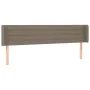 Headboard with LED in taupe gray fabric 183x16x78/88 cm by , Headboards and footboards - Ref: Foro24-3123394, Price: 83,20 €,...