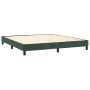 Box spring bed with dark green velvet mattress 180x200 cm by , Beds and slatted bases - Ref: Foro24-3131036, Price: 535,81 €,...