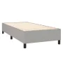 Box spring bed with light gray fabric mattress 90x190 cm by , Beds and slatted bases - Ref: Foro24-3141817, Price: 342,74 €, ...