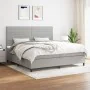 Boxspringbett mit hellgrauer Stoffmatratze 200x200 cm von , Betten und Lattenroste - Ref: Foro24-3141881, Preis: 661,06 €, Ra...