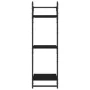 Wall shelves 3 levels with bars 2 pcs black 30x25x100 cm by , Shelves and shelves - Ref: Foro24-836258, Price: 32,79 €, Disco...