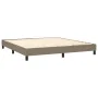 Boxspringbett mit Matratze und LED-Leuchten taupegrauer Stoff 180x200 cm von , Betten und Lattenroste - Ref: Foro24-3133257, ...