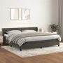 Box spring bed with dark gray velvet mattress 200x200 cm by , Beds and slatted bases - Ref: Foro24-3131040, Price: 600,52 €, ...