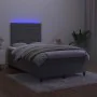 Boxspringbett mit Matratze und dunkelgrauem LED-Samt 120x200 cm von , Betten und Lattenroste - Ref: Foro24-3136174, Preis: 41...