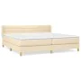 Boxspringbett mit cremefarbener Stoffmatratze 200x200 cm von , Betten und Lattenroste - Ref: Foro24-3130382, Preis: 615,37 €,...