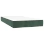 Box spring bed with dark green velvet mattress 200x200 cm by , Beds and slatted bases - Ref: Foro24-3132762, Price: 735,60 €,...