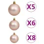 Artificial Christmas tree with hinges 150 LED and balls 150 cm by , Christmas trees - Ref: Foro24-3210462, Price: 102,34 €, D...