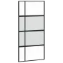 Tempered glass and black aluminum sliding door 102.5x205 cm by , Doors for the home - Ref: Foro24-155230, Price: 172,18 €, Di...