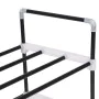 Shoe rack with 7 metal and black plastic shelves by vidaXL, Shoe racks and shoe organizers - Ref: Foro24-245627, Price: 34,36...