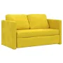 Floor sofa bed 2 in 1 dark yellow velvet 122x204x55 cm by , Sofas - Ref: Foro24-353963, Price: 233,47 €, Discount: %