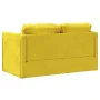 Floor sofa bed 2 in 1 dark yellow velvet 122x204x55 cm by , Sofas - Ref: Foro24-353963, Price: 233,47 €, Discount: %