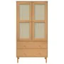 SENJA Schrank in Rattan-Kiefernholz-Optik braun 90x55x175 cm von , Kleiderschränke - Ref: Foro24-358034, Preis: 283,79 €, Rab...