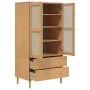 SENJA Schrank in Rattan-Kiefernholz-Optik braun 90x55x175 cm von , Kleiderschränke - Ref: Foro24-358034, Preis: 283,79 €, Rab...