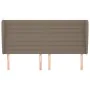 Headboard with ears in taupe gray fabric 163x23x118/128 cm by , Headboards and footboards - Ref: Foro24-3118106, Price: 129,0...