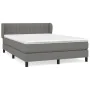 Box spring bed with dark gray fabric mattress 140x200 cm by , Beds and slatted bases - Ref: Foro24-3126406, Price: 451,43 €, ...