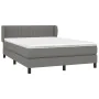 Box spring bed with dark gray fabric mattress 140x200 cm by , Beds and slatted bases - Ref: Foro24-3126406, Price: 451,43 €, ...