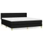 Boxspringbett mit schwarzer Stoffmatratze 160x200 cm von , Betten und Lattenroste - Ref: Foro24-3130363, Preis: 490,84 €, Rab...