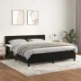 Box spring bed with black velvet mattress 160x200 cm by , Beds and slatted bases - Ref: Foro24-3141373, Price: 486,36 €, Disc...