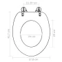 MDF wood toilet seat cover with water drops design by vidaXL, Toilet and bidet seats - Ref: Foro24-141482, Price: 39,30 €, Di...