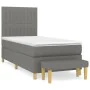 Boxspringbett mit dunkelgrauer Stoffmatratze 100x200 cm von , Betten und Lattenroste - Ref: Foro24-3137294, Preis: 399,78 €, ...