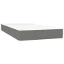 Boxspringbettmatratze und LED-Leuchten dunkelgrauer Stoff 100x200 cm von , Betten und Lattenroste - Ref: Foro24-3138454, Prei...