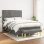 Boxspringbett mit dunkelgrauer Stoffmatratze 140x200 cm von , Betten und Lattenroste - Ref: Foro24-3137318, Preis: 551,23 €, ...