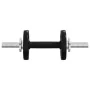 Set of bars and dumbbells with 60 kg cast iron plates by , free weight - Ref: Foro24-3145044, Price: 188,42 €, Discount: %