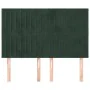 Headboards 4 units dark green velvet 72x5x78/88 cm by , Headboards and footboards - Ref: Foro24-3116621, Price: 109,55 €, Dis...