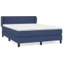 Boxspringbett mit blauer Stoffmatratze 140x190 cm von , Betten und Lattenroste - Ref: Foro24-3126403, Preis: 454,56 €, Rabatt: %